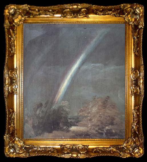 framed  John Constable Landscape with Two Rainbows (mk10), ta009-2